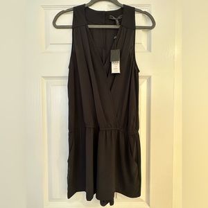 NEW WITH TAGS BCBG BLACK ROMPER SIZE SMALL